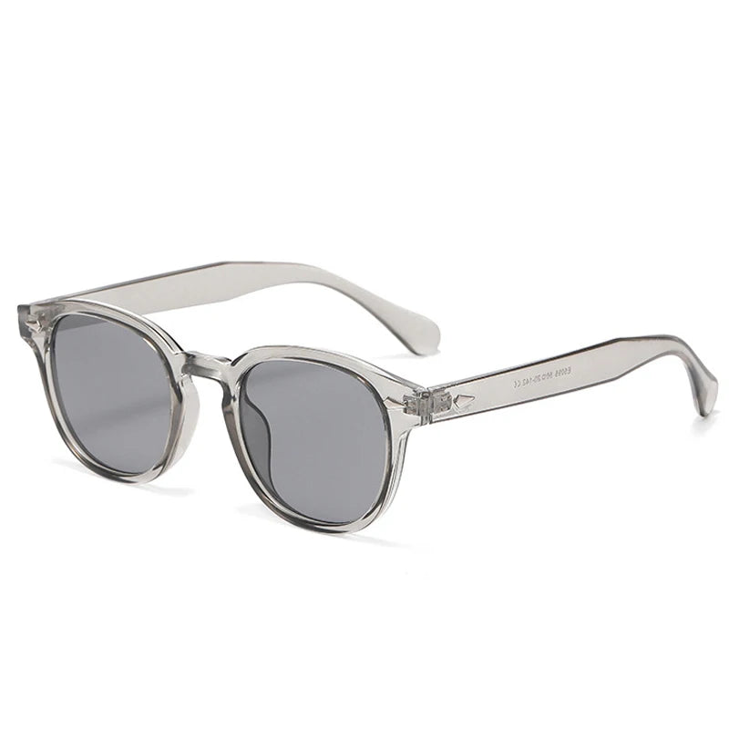 Retro Rivet Round Sunglasses