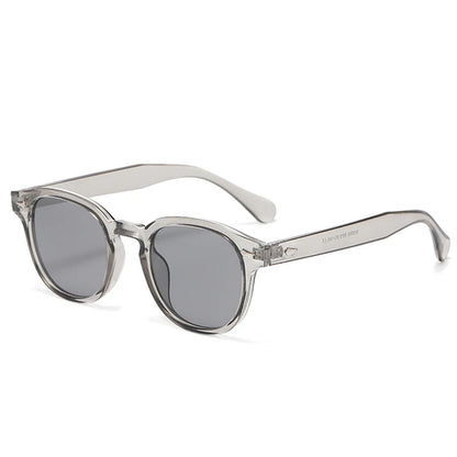 Retro Rivet Round Sunglasses