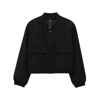 Chic Short Bomber Jacket