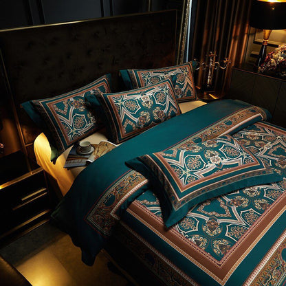 Vintage Grandeur Duvet Cover Set (Long-Staple Sateen Cotton)