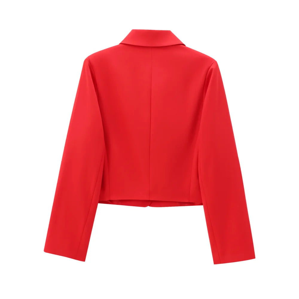PB&ZA women's loose fitting collar top with long sleeves and buttons spring and summer new style stylish jacket