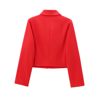 PB&ZA women's loose fitting collar top with long sleeves and buttons spring and summer new style stylish jacket