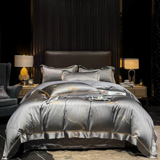 Golden Mist Duvet Cover Set (Long-staple Sateen Cotton)