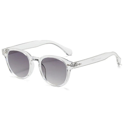 Retro Rivet Round Sunglasses