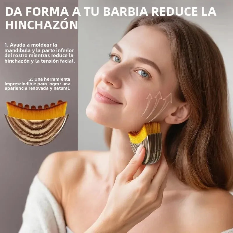 New Lymphatic Contour Face Brush, Lymphatic Drainage Massager for Face,Ergonomically Designed to Fit The Skin Precisely and Reli