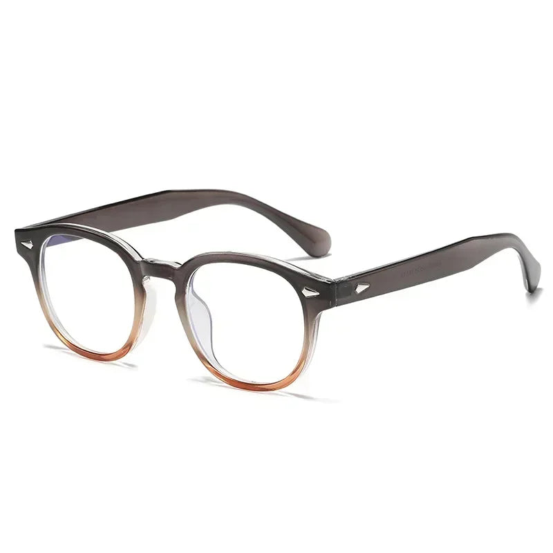 Retro Rivet Round Sunglasses