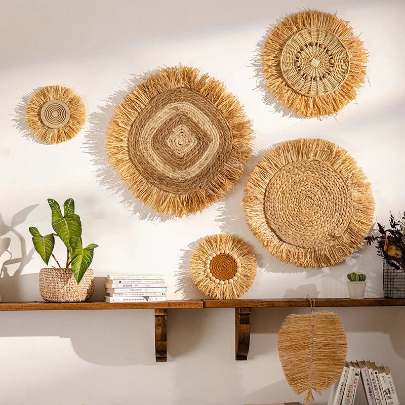 Rustic Straw Wall Decor
