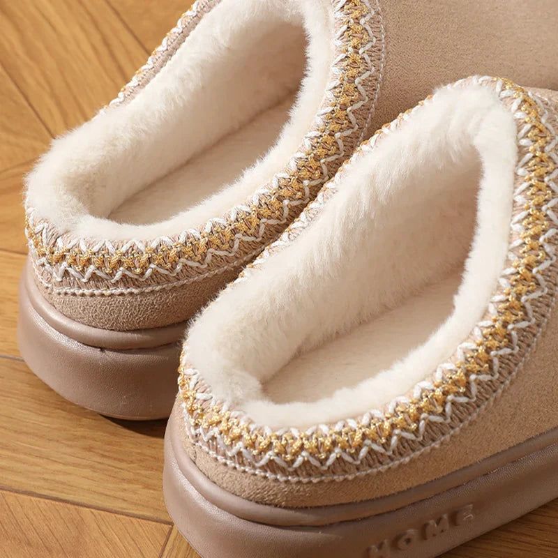 Cloud-Step Plush Slippers