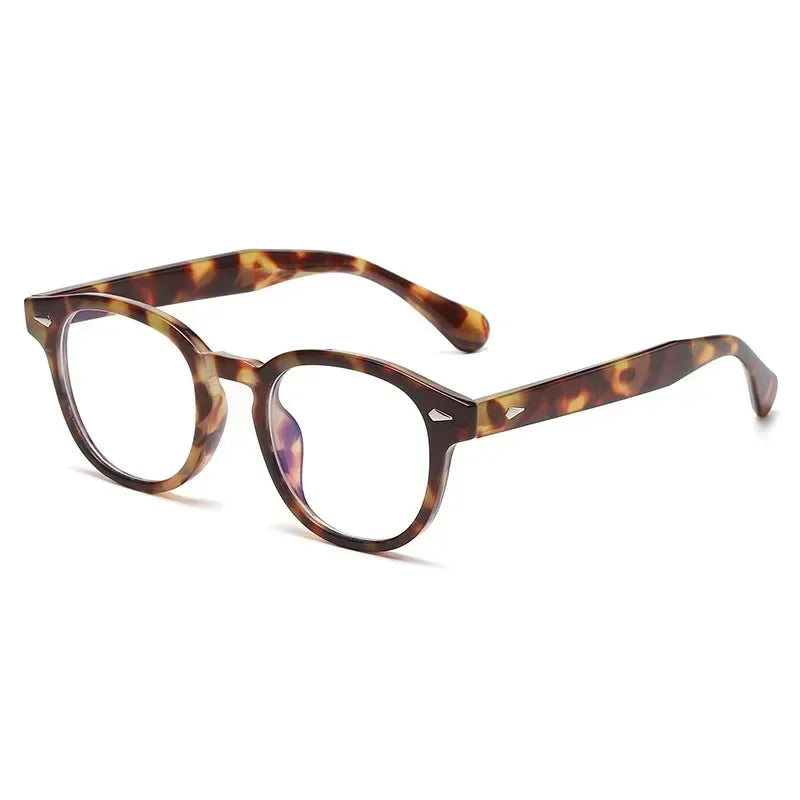 Retro Rivet Round Sunglasses