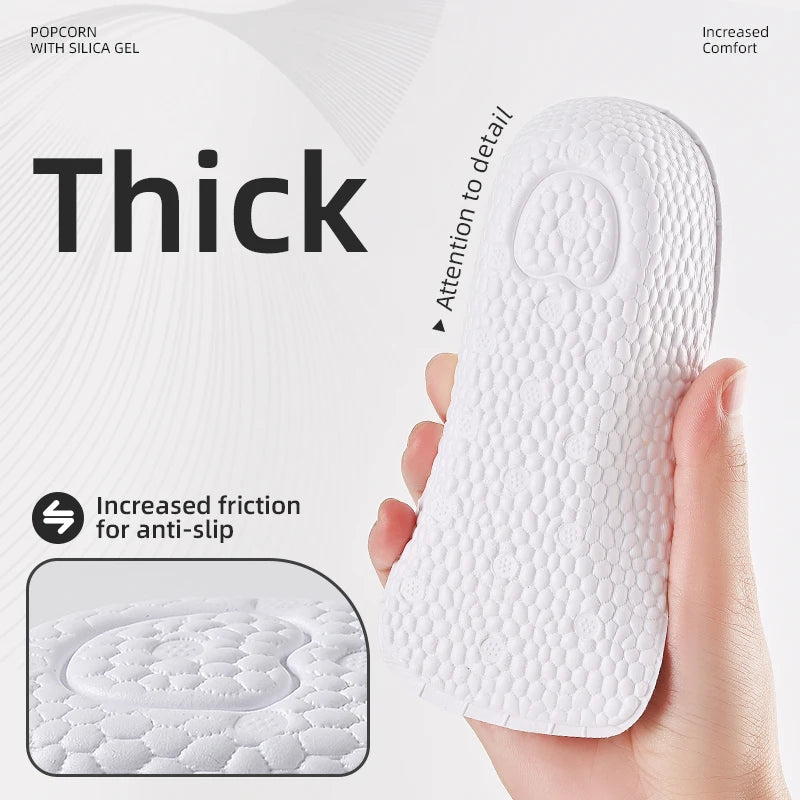 Plantillas ortopédicas para aumento de altura, almohadillas para aumento de altura, espuma viscoelástica transpirable, 7 puntos