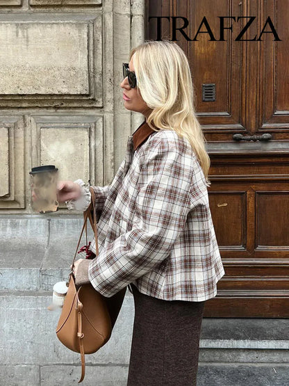 Plaid Short Jacket