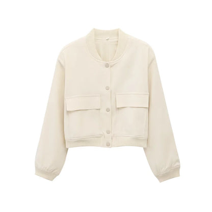 Chic Short Bomber Jacket
