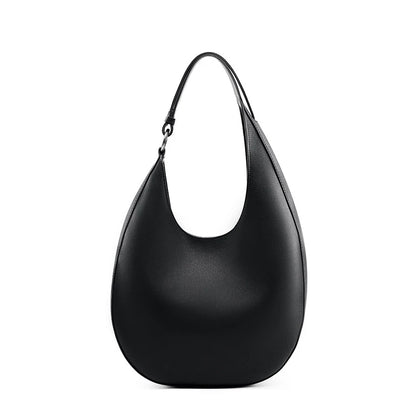 Leather Half Moon Bag