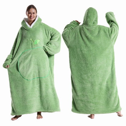 Cozy Hooded Blanket Robe