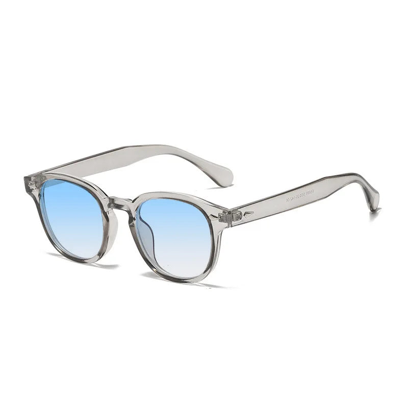 Retro Rivet Round Sunglasses