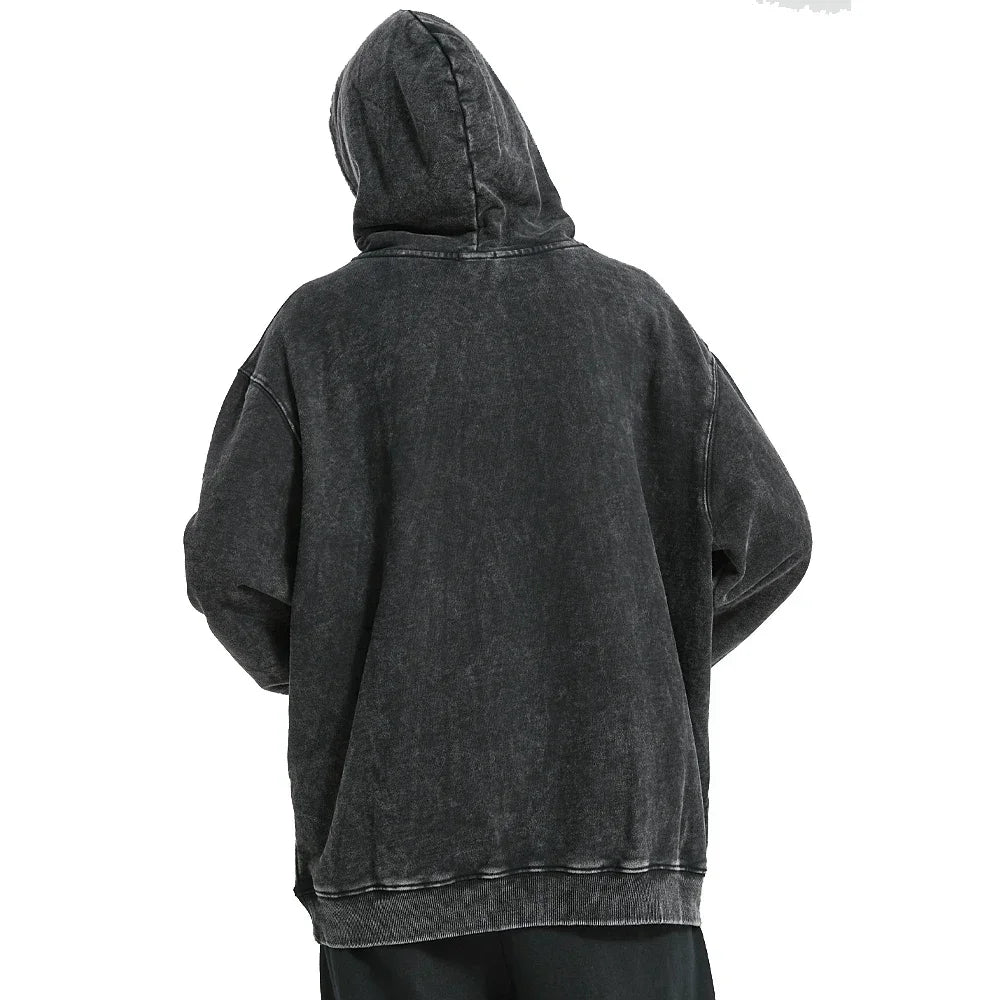 Vintage Washed Cotton Hoodie