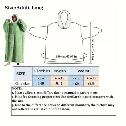 Cozy Hooded Blanket Robe