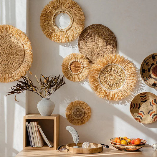 Rustic Straw Wall Decor