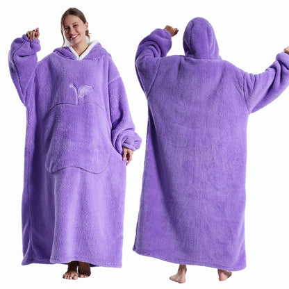 Cozy Hooded Blanket Robe