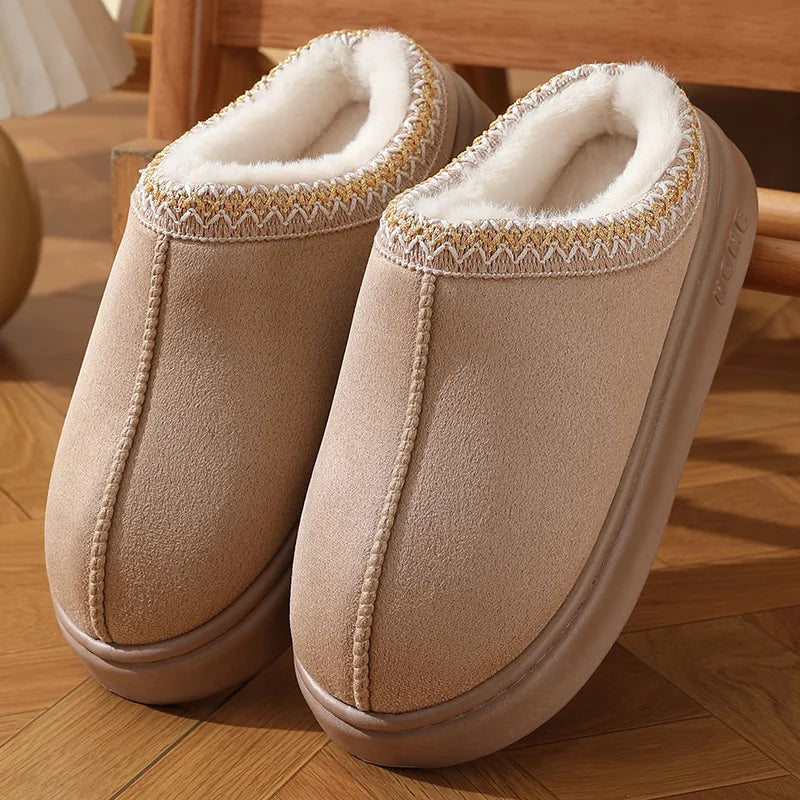 Cloud-Step Plush Slippers