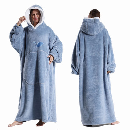 Cozy Hooded Blanket Robe