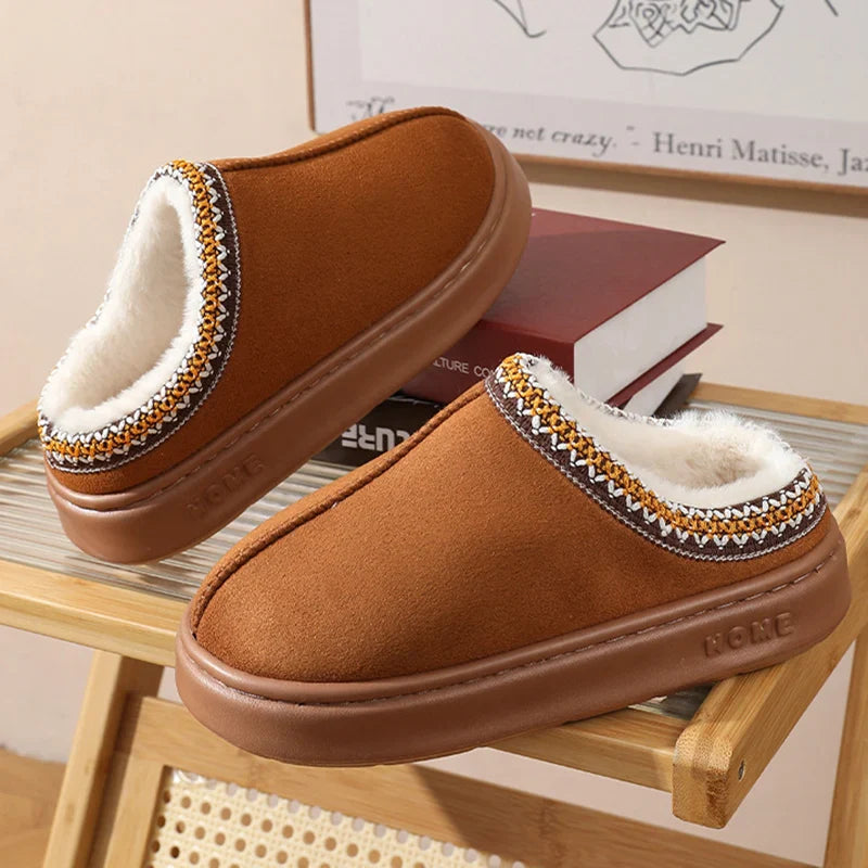 Cloud-Step Plush Slippers