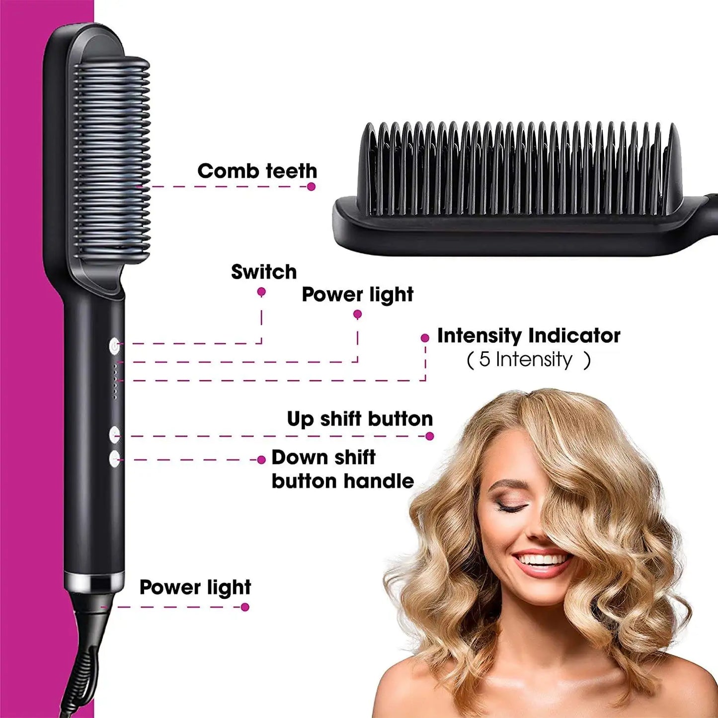 Mini Hair Straightener Comb