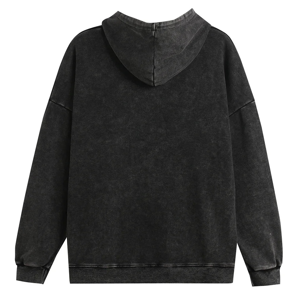 Vintage Washed Cotton Hoodie