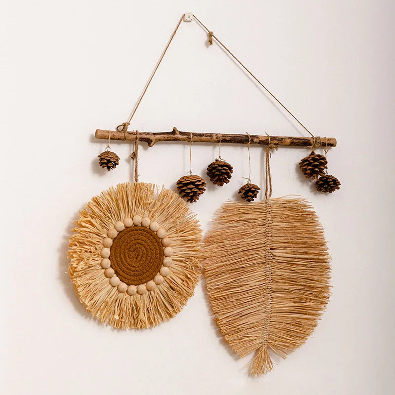 Rustic Straw Wall Decor