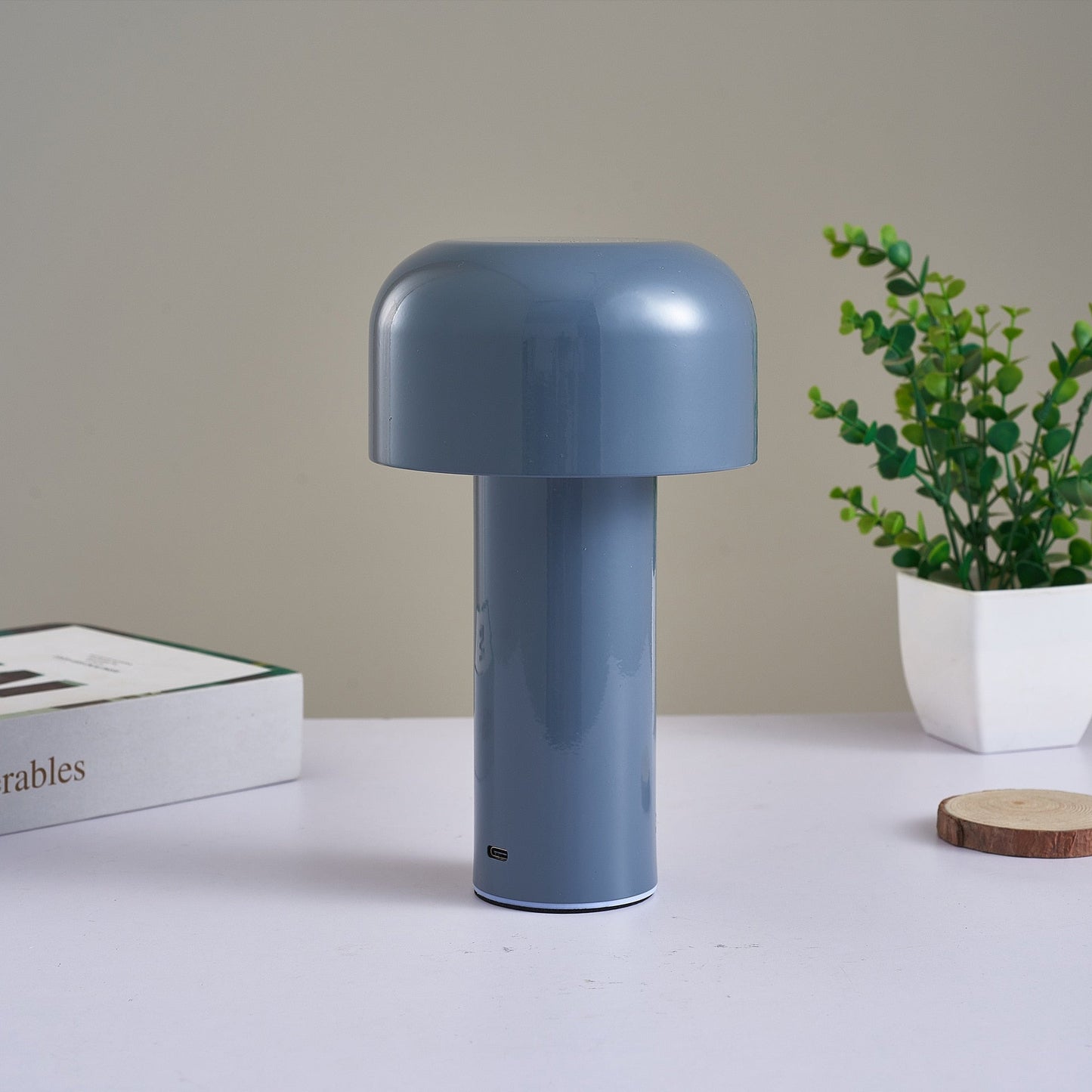Italian Style Mushroom Cordless Table Lamp Nordic Luxury