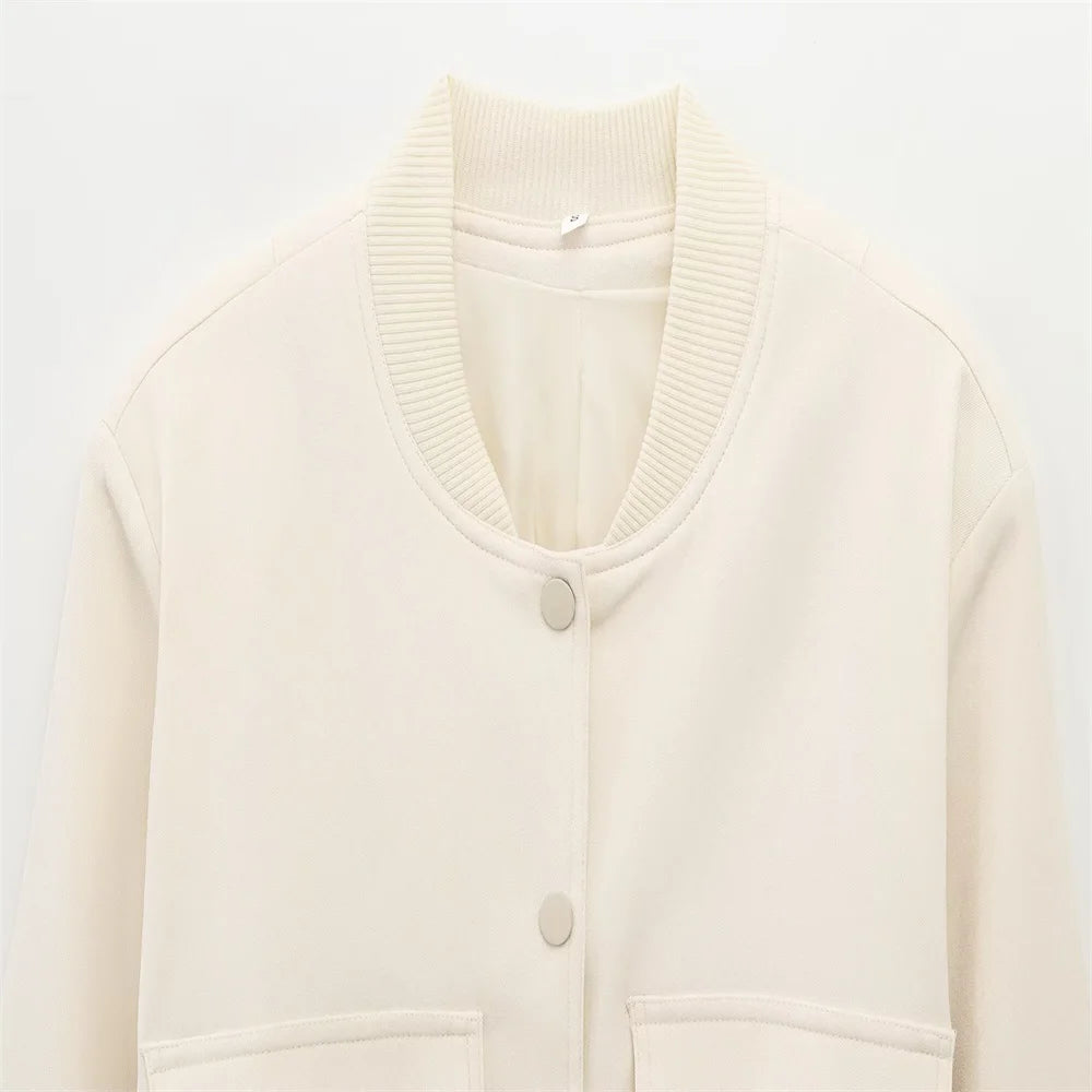 Chic Short Bomber Jacket