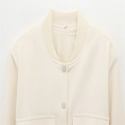Chic Short Bomber Jacket