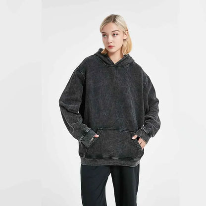 Vintage Washed Cotton Hoodie