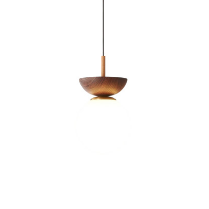 Lustra pendul japandi cu aspect natural pentru un ambient cald si elegant