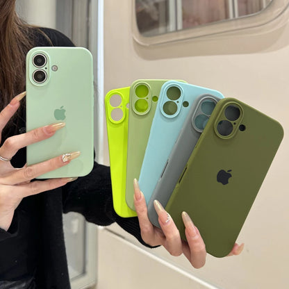 Original Liquid Silicone Phone Case for iPhone 16 15 14 13 12 Pro Max Apple Logo Cases for iPhone 14 13 15 16 Pro Full box Cover