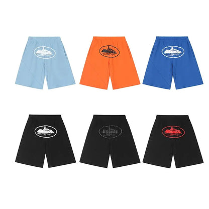 Summer Boat Print Shorts