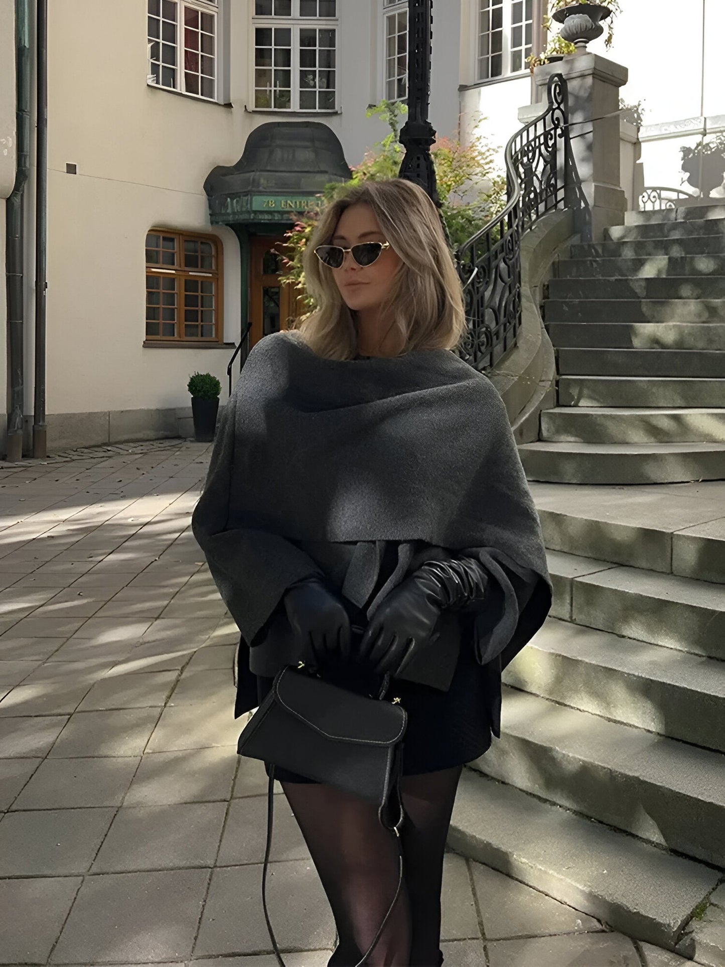 ATHENA | MANTEAU À COL EN ÉCHARPE
