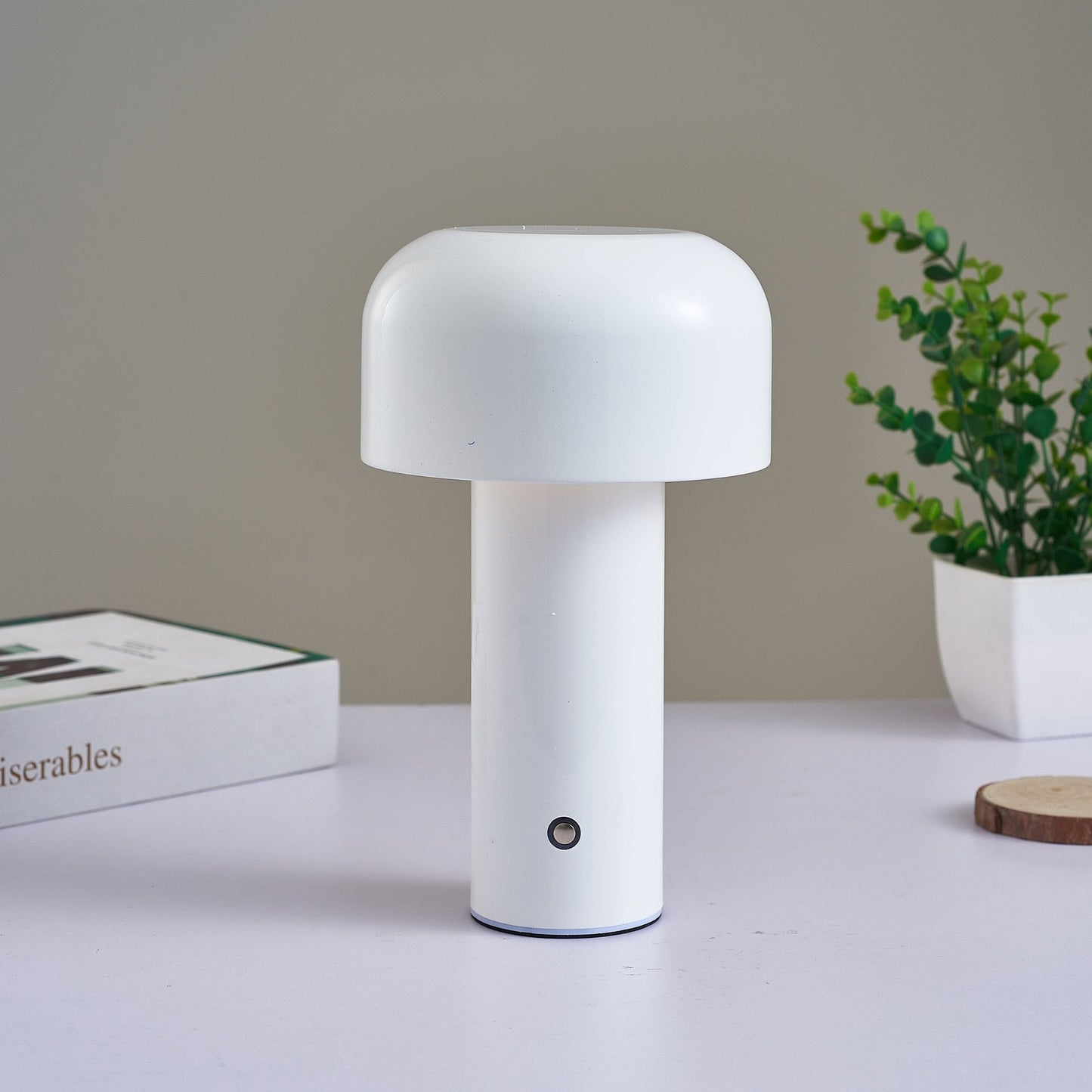 Italian Style Mushroom Cordless Table Lamp Nordic Luxury