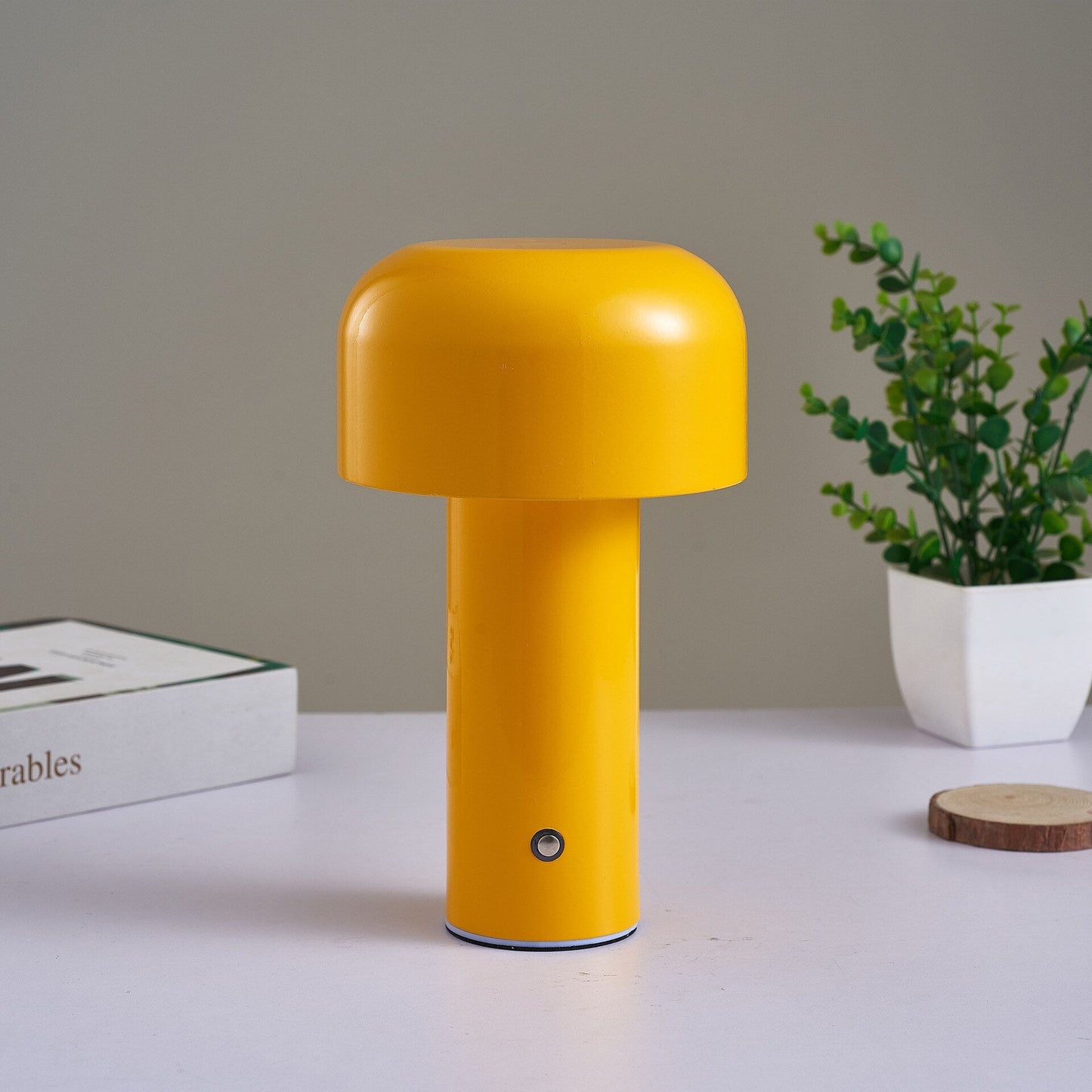 Italian Style Mushroom Cordless Table Lamp Nordic Luxury