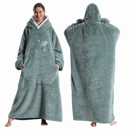 Cozy Hooded Blanket Robe