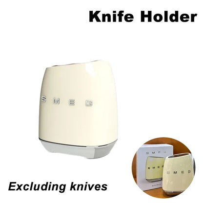 2024 Smeg Knife Holder Luxury Retro Design Knife Holder Not Include Knives High-quality Kitchen Tool Carrier Home Storage Rack