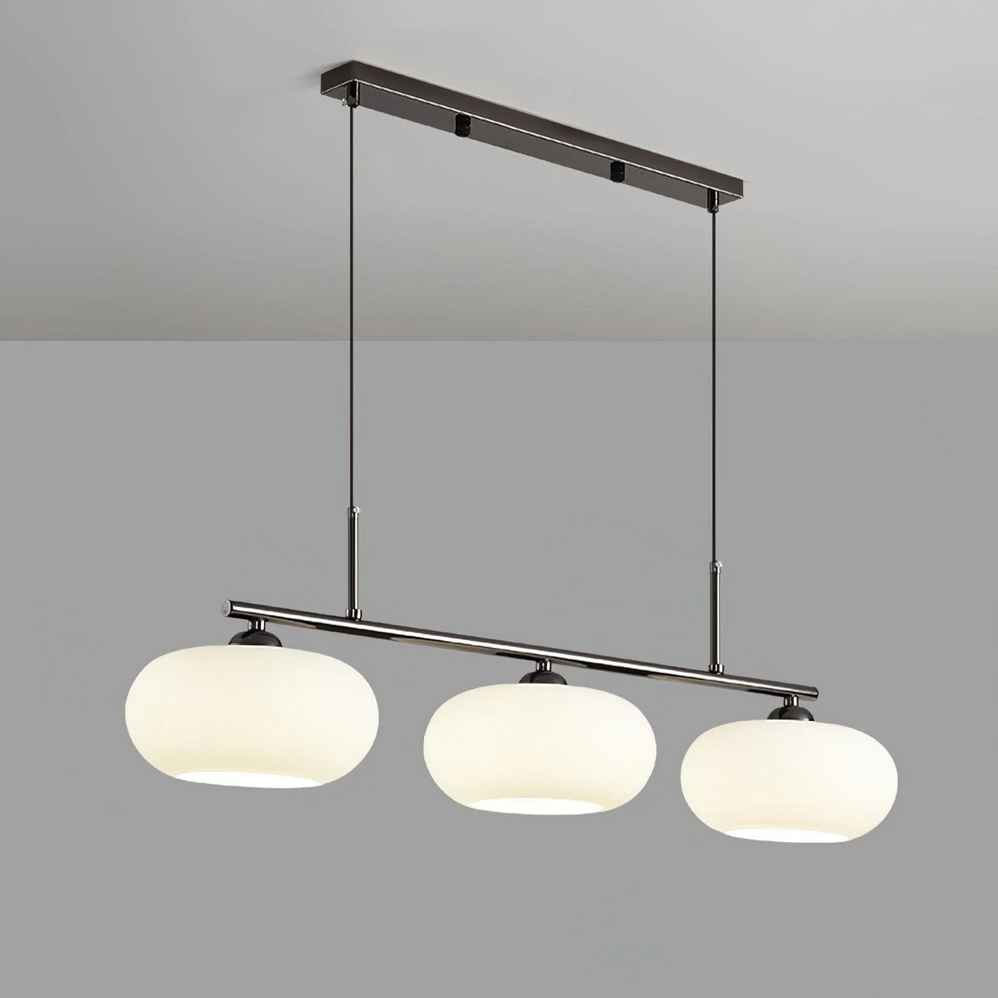 Moderne 3-Licht-Hängeleuchte im Bauhaus-Stil