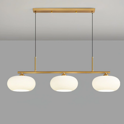 Moderne 3-Licht-Hängeleuchte im Bauhaus-Stil