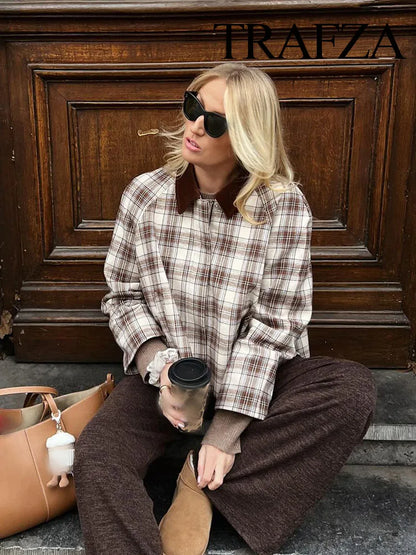 Plaid Short Jacket