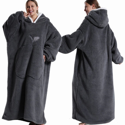Cozy Hooded Blanket Robe