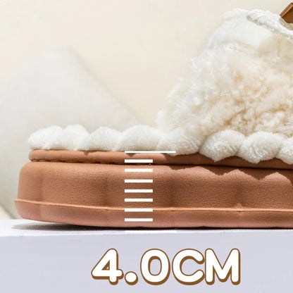Plush Bow Comfort Slippers