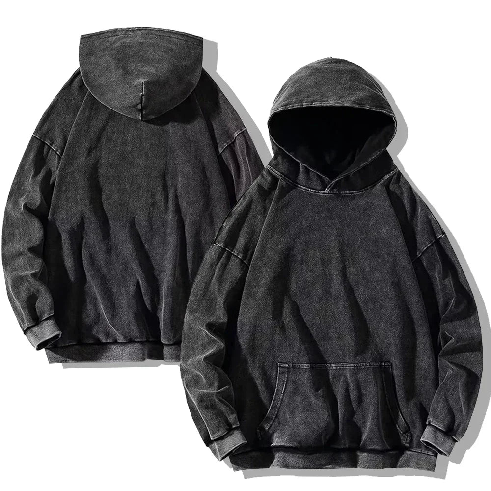 Vintage Washed Cotton Hoodie
