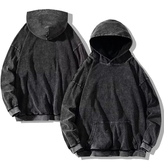 Vintage Washed Cotton Hoodie