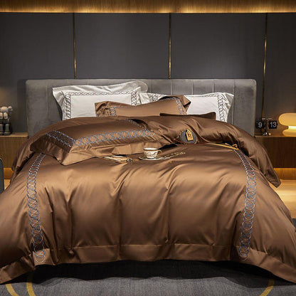 Sunstone Reves Duvet Cover Set (Long-staple Sateen Cotton)