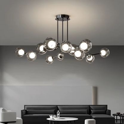 Lustre Scandinavian en verre au design épuré pour un éclairage élégant
